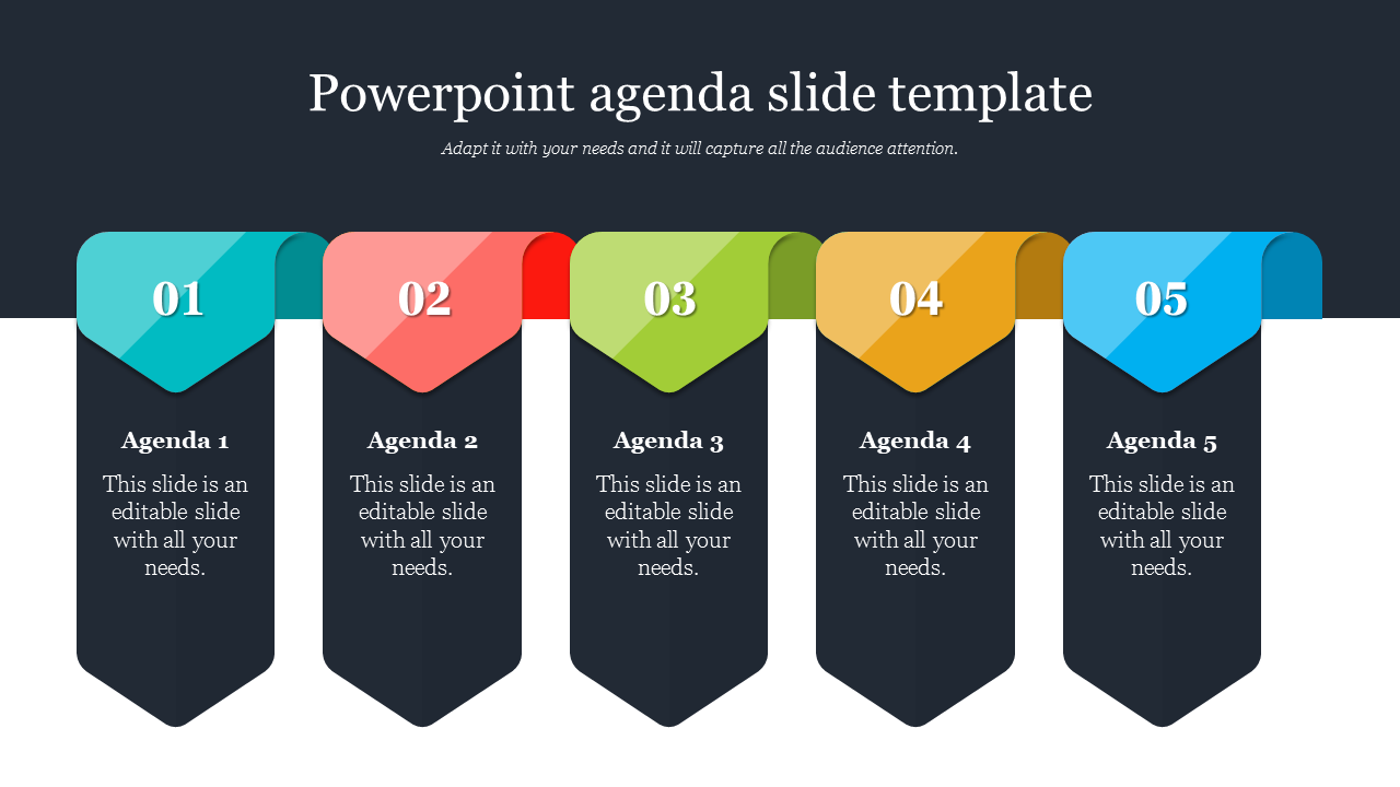 agenda slide for powerpoint presentation